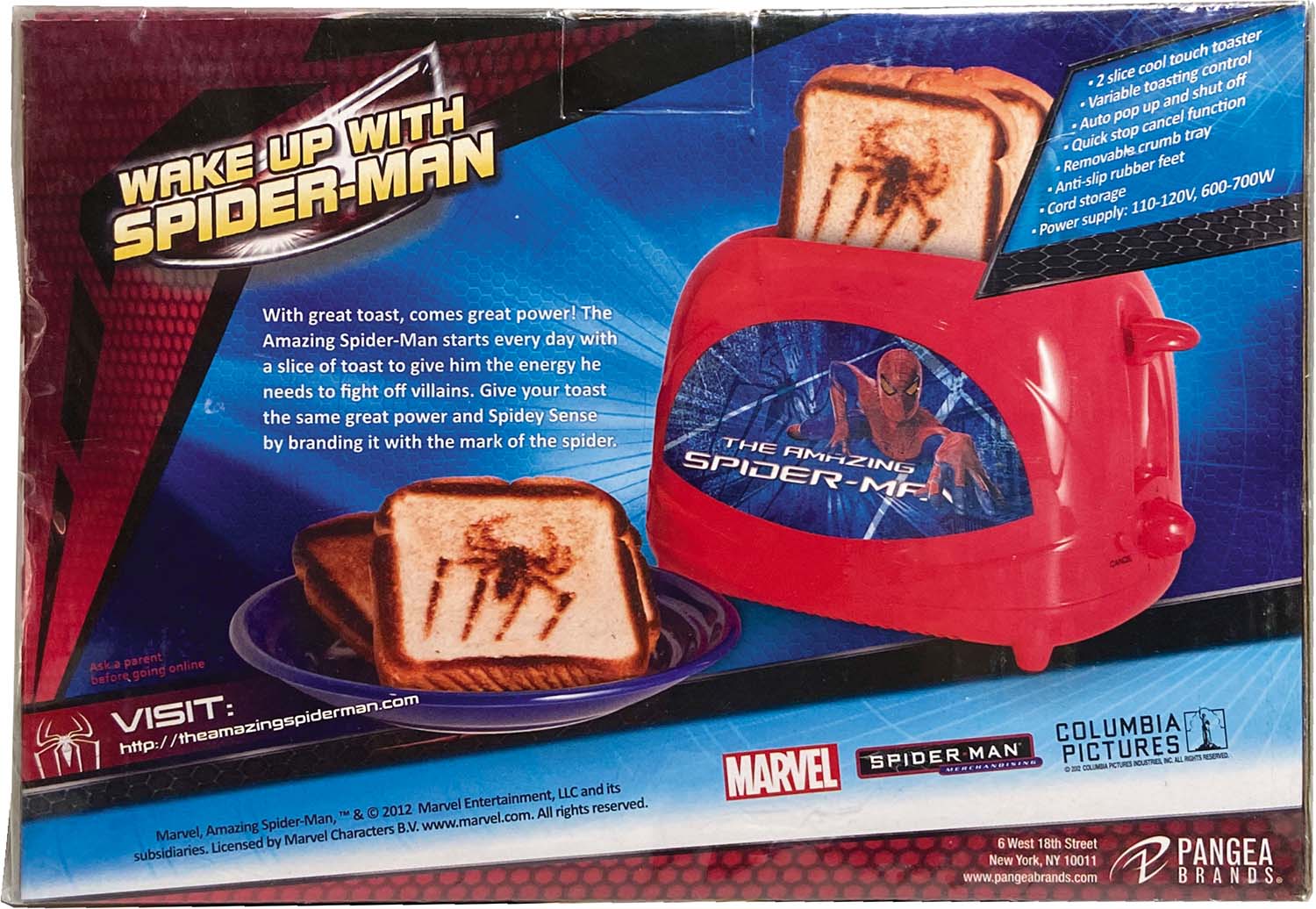 amazing SpiderMan toaster