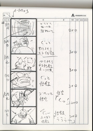 劇)ドラゴンボールZ 絵コンテ