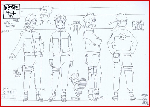 独創的 NARUTO -ナルト- 疾風伝 設定 原画、設定資料集