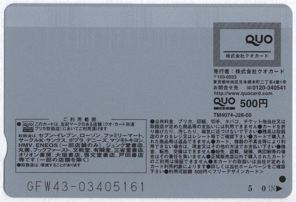 ヤングガンガン スクウェアエニックス 抽プレ アンジェラ芽衣 QUOカード