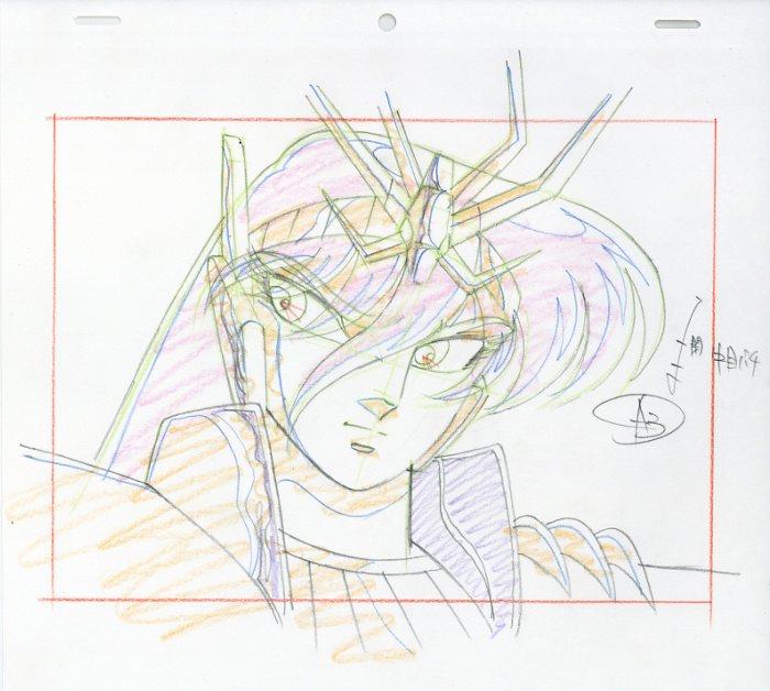 聖闘士星矢 原画 紫龍