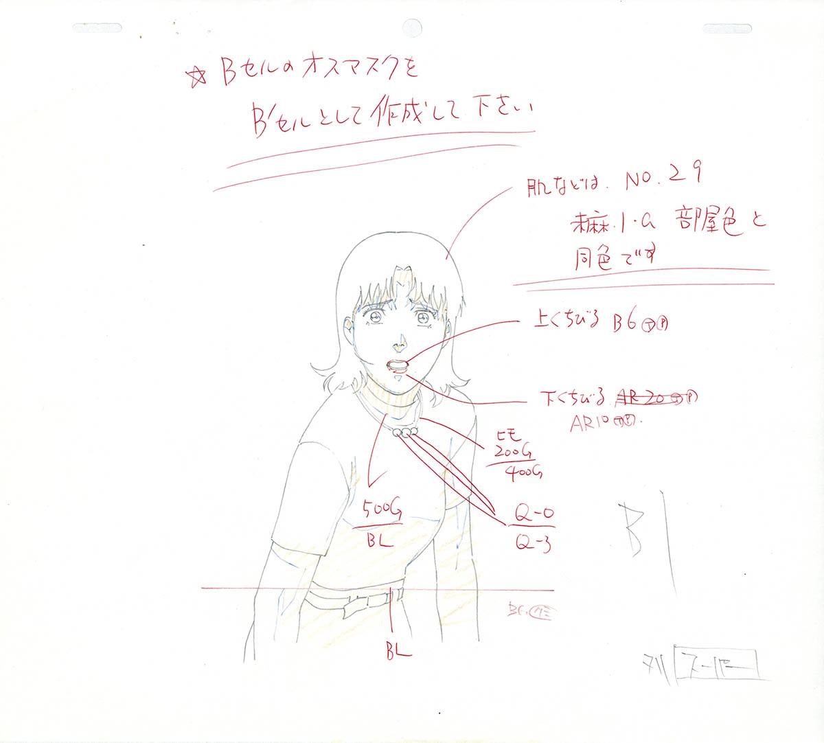 5234] パーフェクトブルー 原画