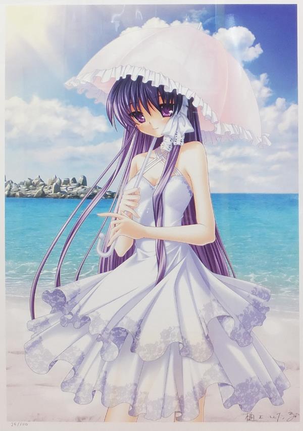 直筆サイン入りカラー複製イラスト 樋上いたる CLANNAD [FG-1447]