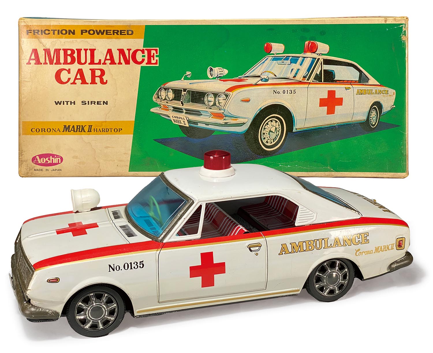 1412］ アオシン コロナマークII ハードトップ 救急車
