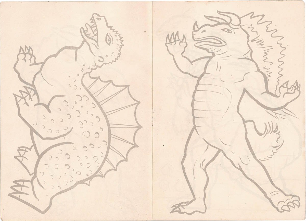 仮面ぬりえ　ソフビ 1927] 無版権 仮面ぬりえ