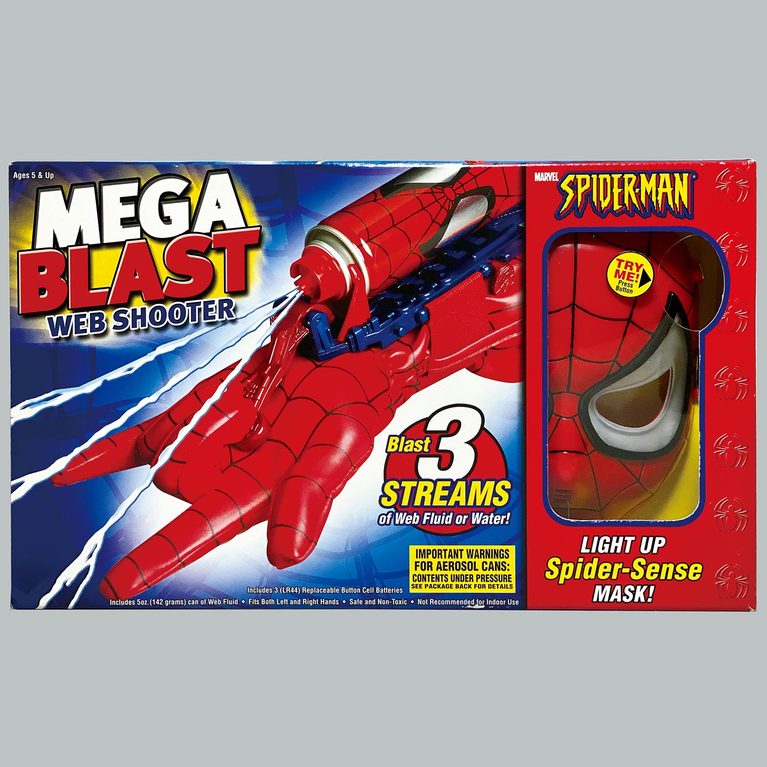 2846] TOYBIZ スパイダーマン ウェブシューターウィズライトアップマスク