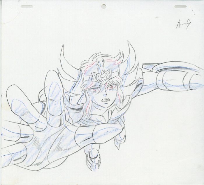 聖闘士星矢 パチンコ用ラフ原画 星矢/沙織/氷河/ナターシャ…他
