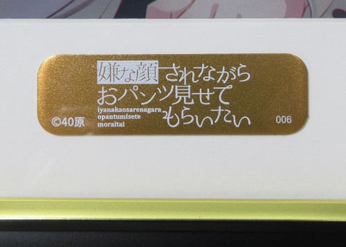 嫌な顔されながらおパンツ見せてもらいたい 複製原画 複製イラスト