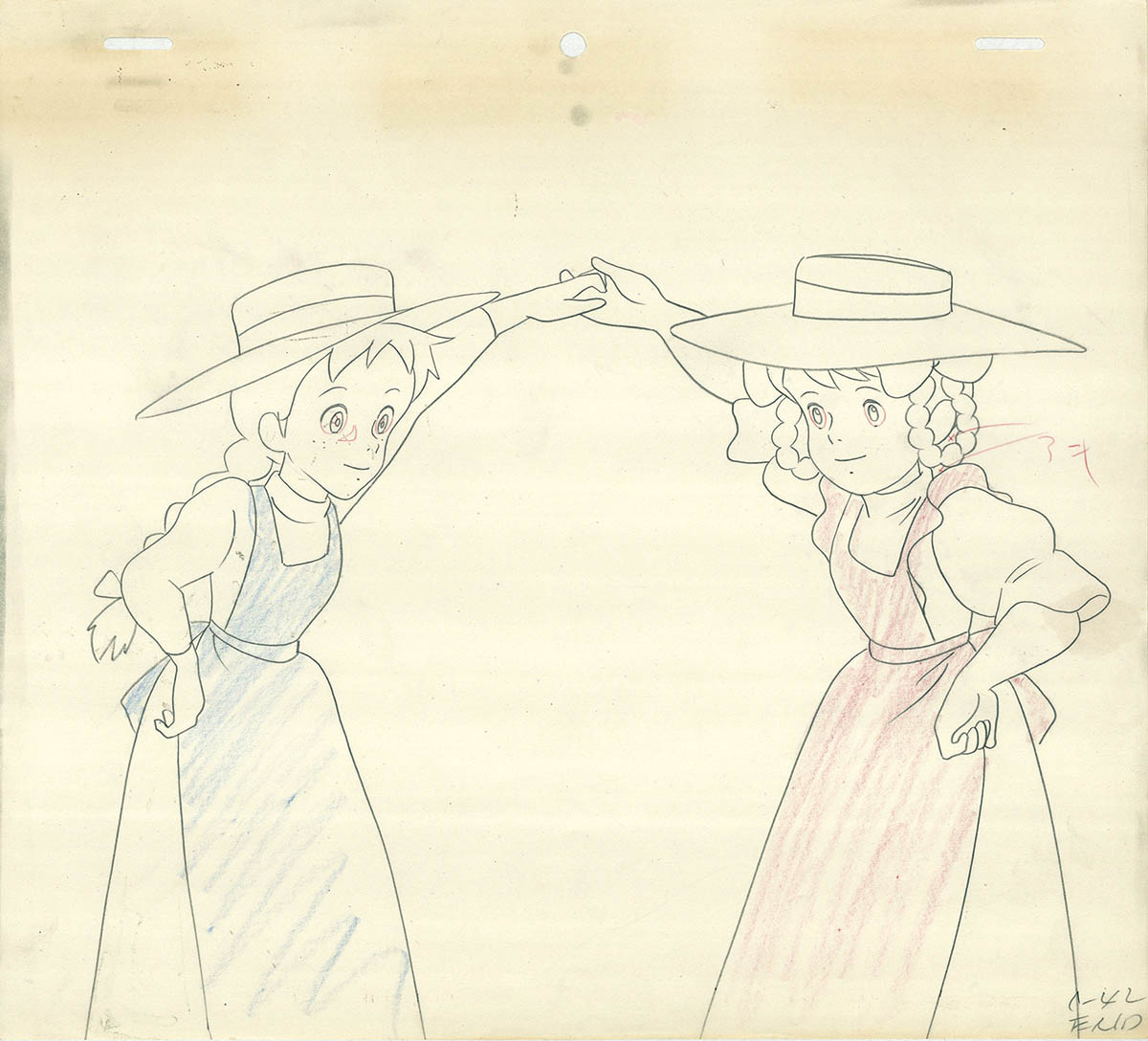 赤毛のアン　直筆　宮崎駿　レイアウト 7293] 赤毛のアン レイアウト / 直筆:宮崎駿