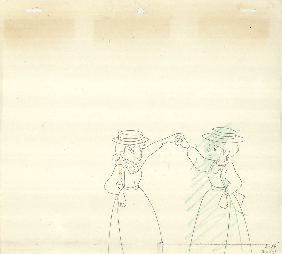 5314] 赤毛のアン レイアウト / 直筆:宮崎駿