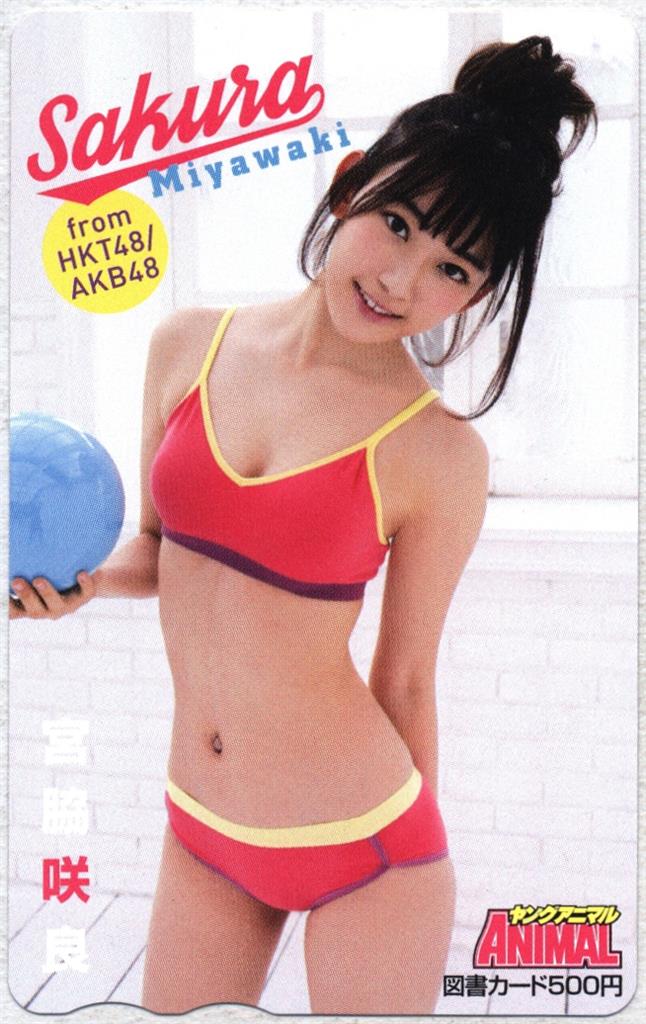 ヤングアニマル HKT48 AKB48(宮脇咲良) 図書カード