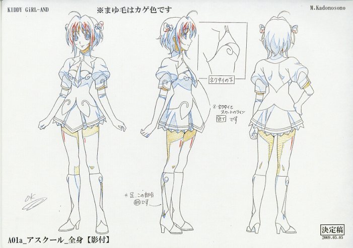 キディ・ガーランド KIDDY GIRL-AND 絵コンテ 設定資料
