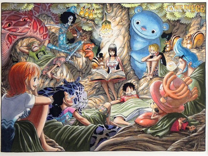 尾田栄一郎 カラー複製イラスト One Piece