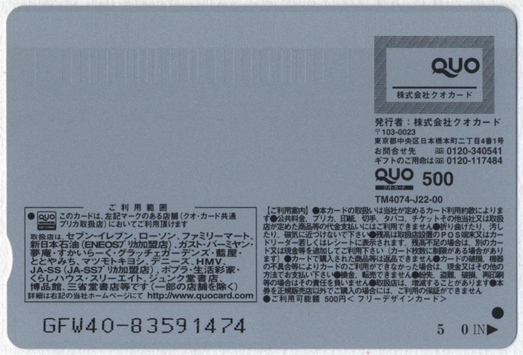 ヤングジャンプ 抽プレ品 杉本有美 QUOカード