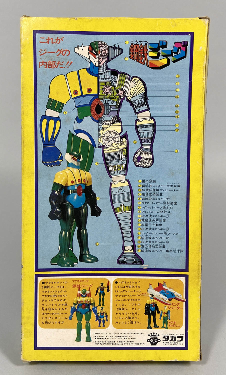 2348] タカラ 鋼鉄ジーグ スタンダードサイズソフビ