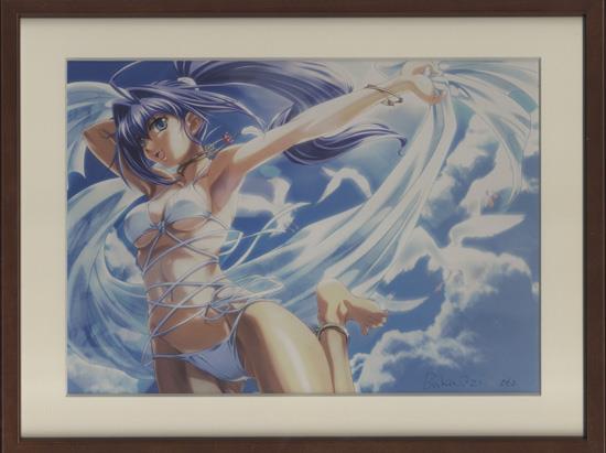 直筆サイン入りカラー複製イラスト バカ王子ペルシャ 君が望む永遠 速瀬水月 PG-10986