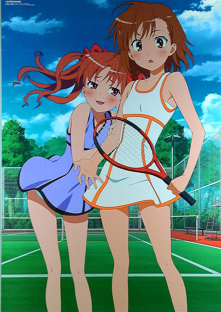 J.C.STAFF 加藤初重 とある科学の超電磁砲(テニスウェア) B2ポスター