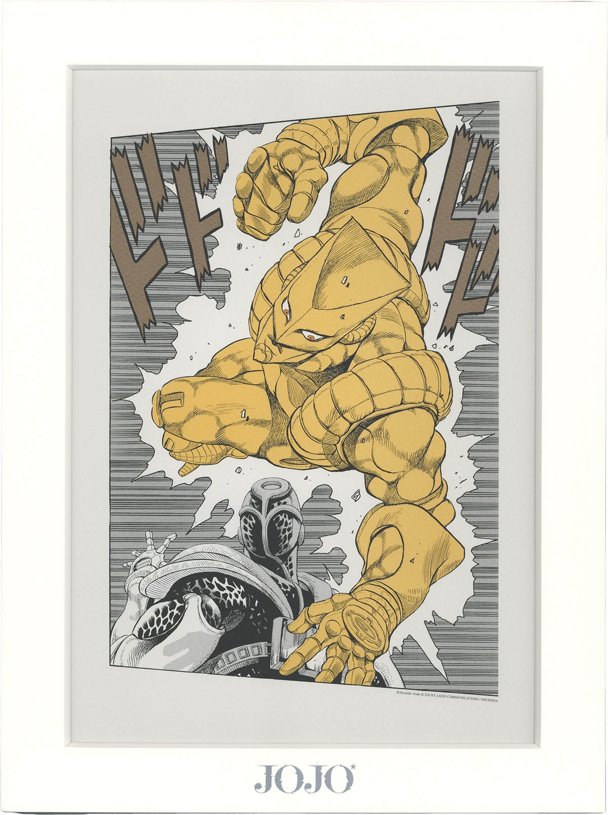 3146] 荒木飛呂彦 カラー複製イラスト「ジョジョの奇妙な冒険」