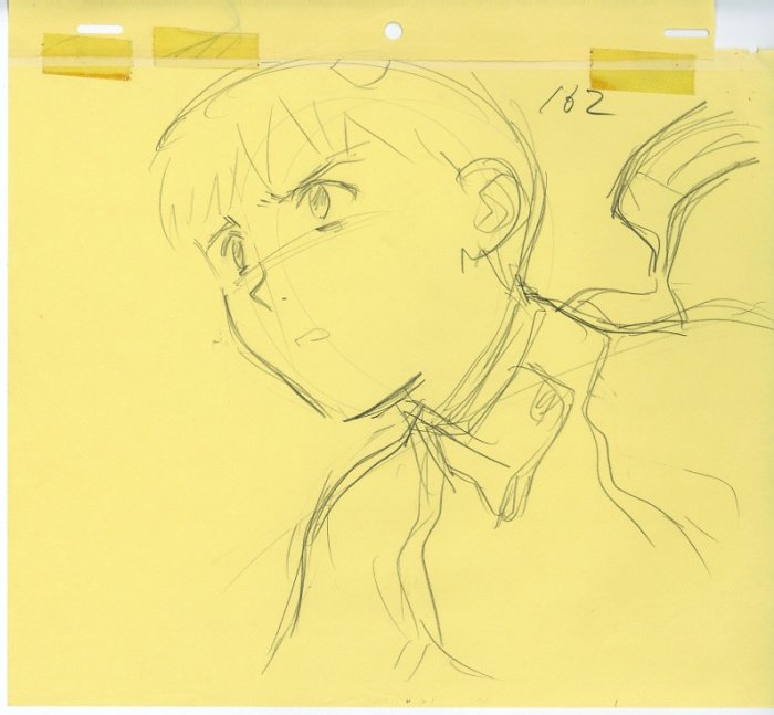 新世紀エヴァンゲリオン ラフ原画 アスカ