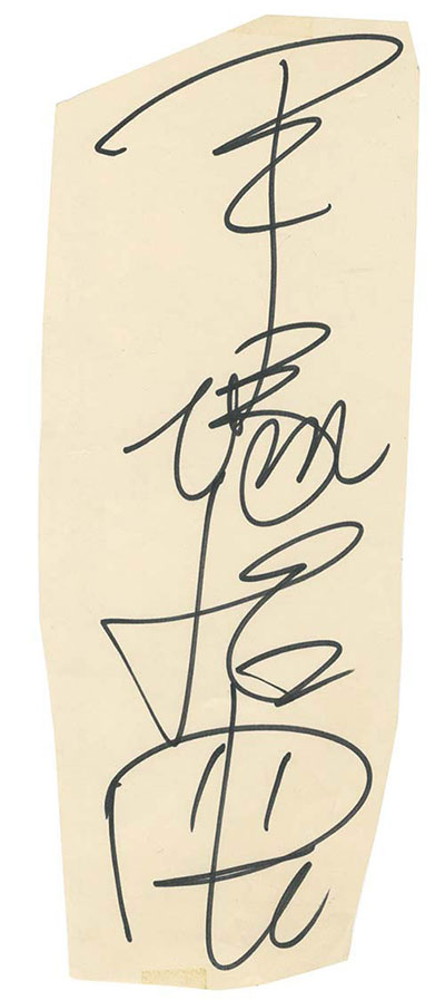 手塚治虫直筆サイン　リボンの騎士 手塚治虫直筆原稿「リボンの騎士」