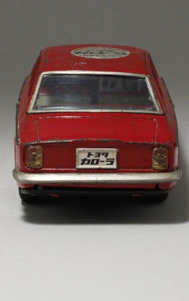 トヨタ カローラ 1100 赤 ミニカー 野村トーイ　ブリキ 野村トーイ 1/14 トヨタ カローラ 1100デラックス フリクションブリキ