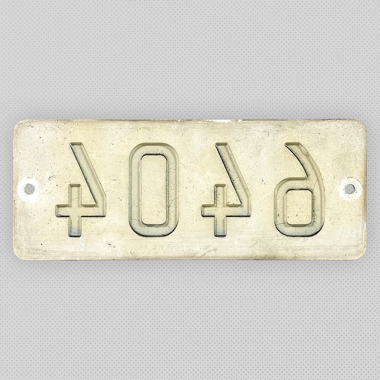 Eidan Chikatetsu (Tokyo Metro) Chiyoda Line Number Plate Inside the Car 6404