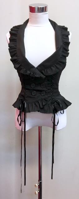 新品タグ付き BLACK PEACE NOW 編み上げ コルセット スカート 女性：Mサイズ】BLACK PEACE NOW/編み上げコルセットベスト【着用品】