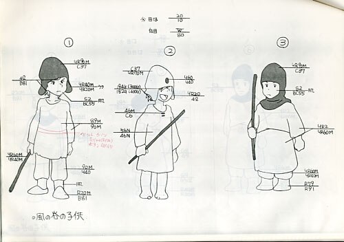 風の谷のナウシカ色指定表