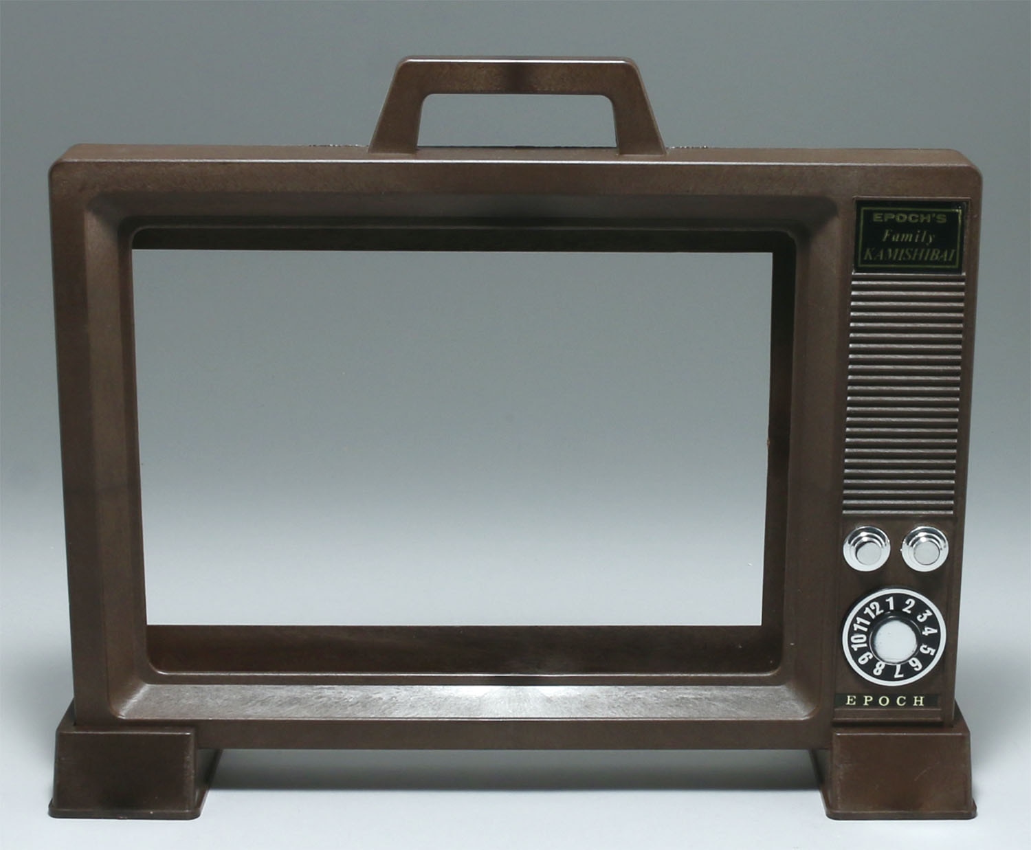 エポック社 ファミリー紙芝居 T.V型ステージ　紙芝居セット　昭和レトロ Amazon.co.jp: ファミリー紙芝居 TV型ステージ : 本