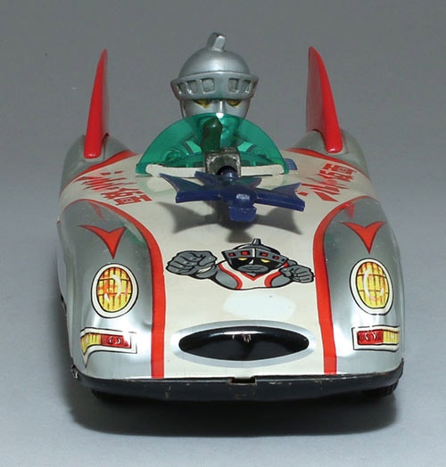 名作 アオシン/日本製 シルバー仮面号 ミニカー