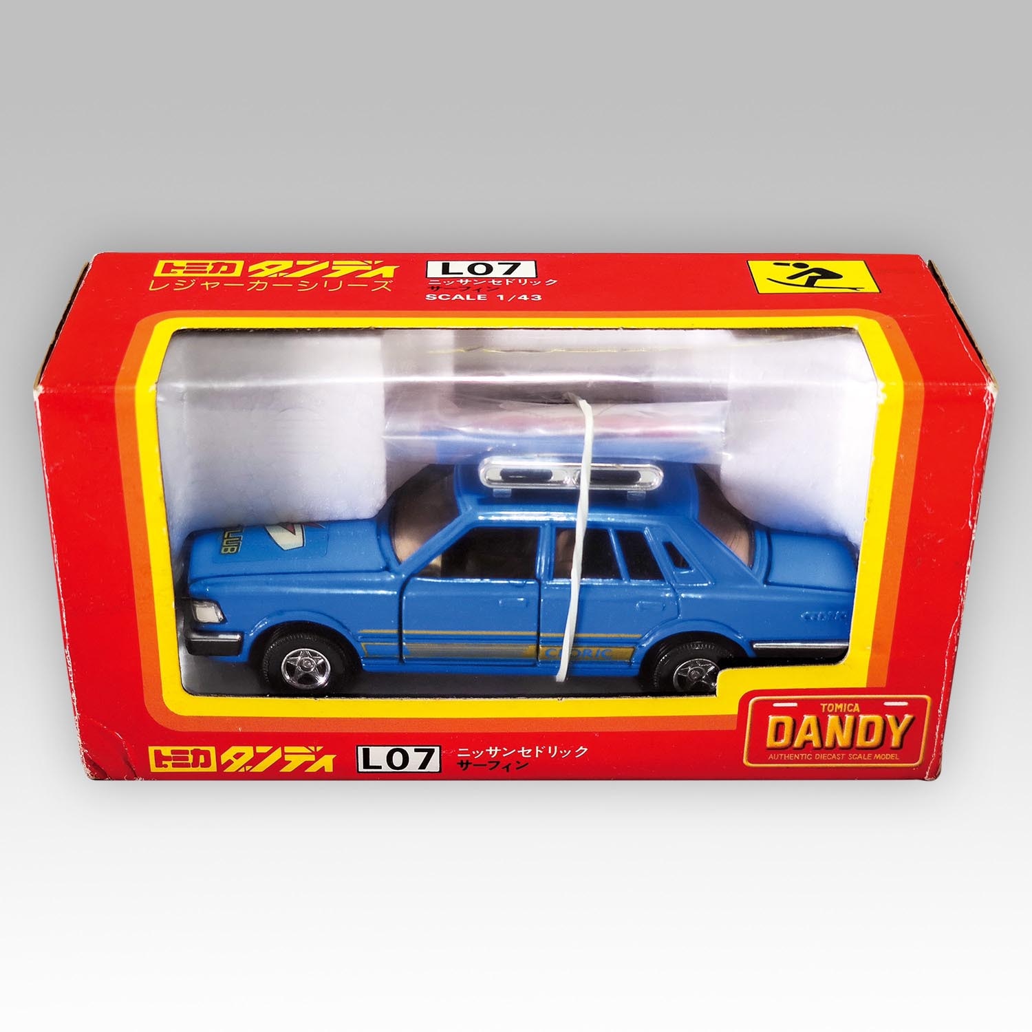 【即納】 TOMY トミカダンディ L07 ニッサンセドリック／サーフィン ミニカー