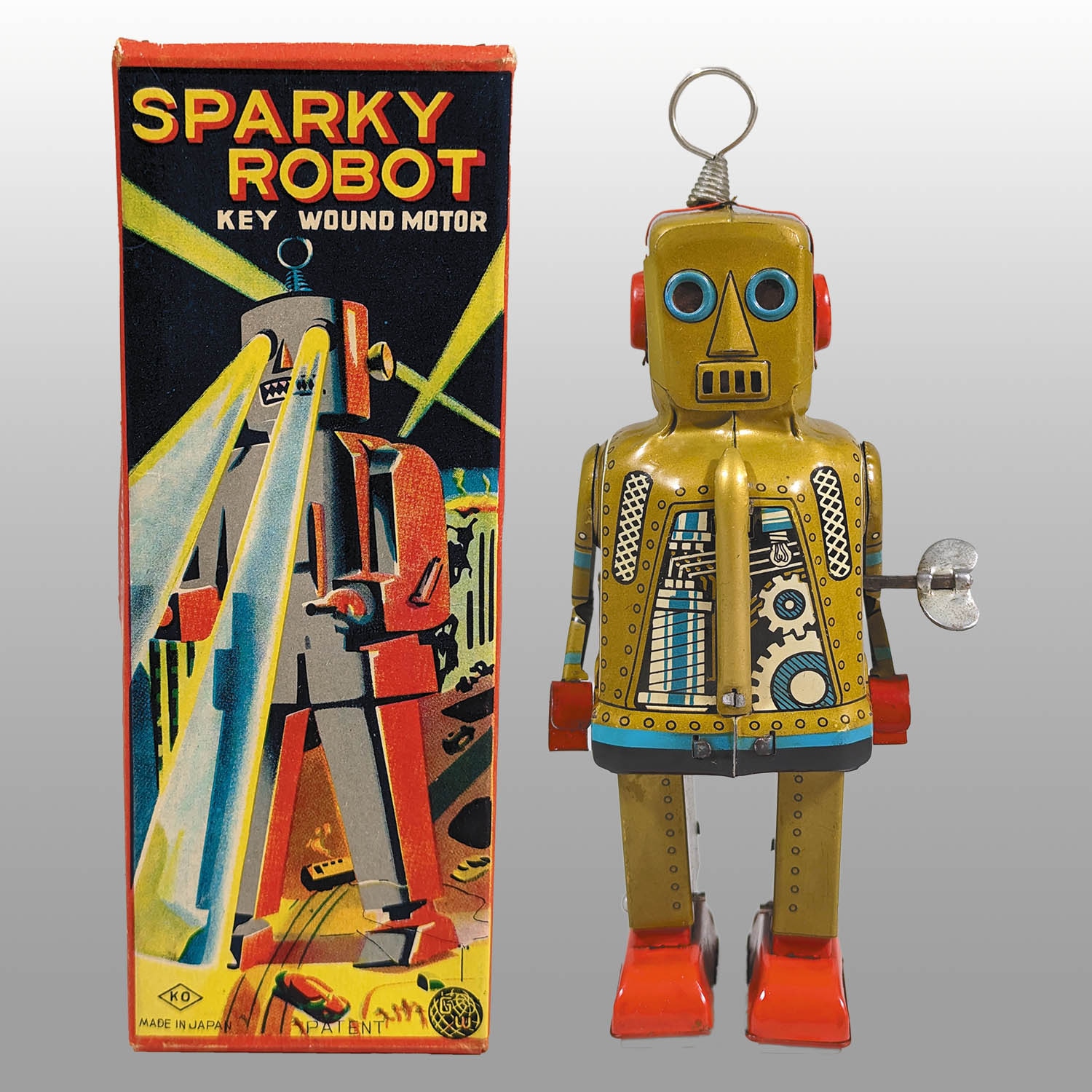 2504] スパーキーロボット黄土色 2期箱入り