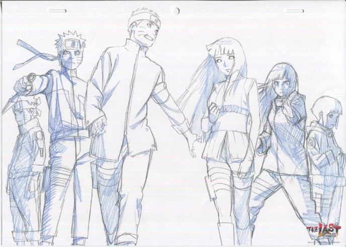 西尾鉄也 複製イラスト12枚セット「THE LAST NARUTO THE MOVIE」