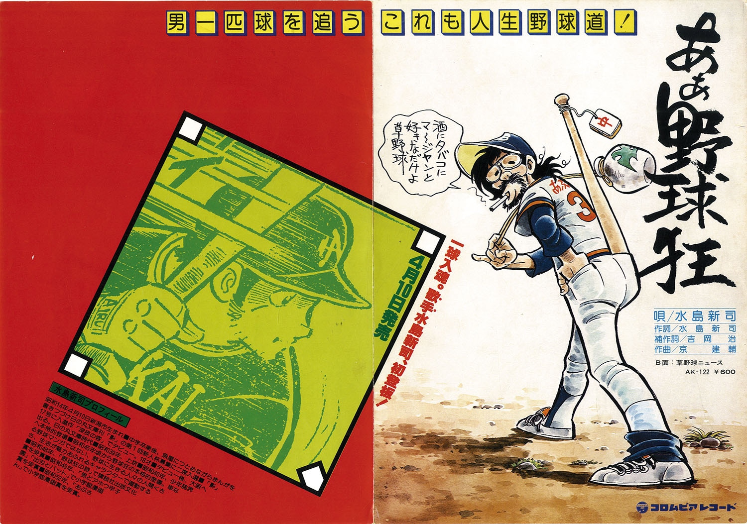 水島新司「ああ野球狂EPレコード」