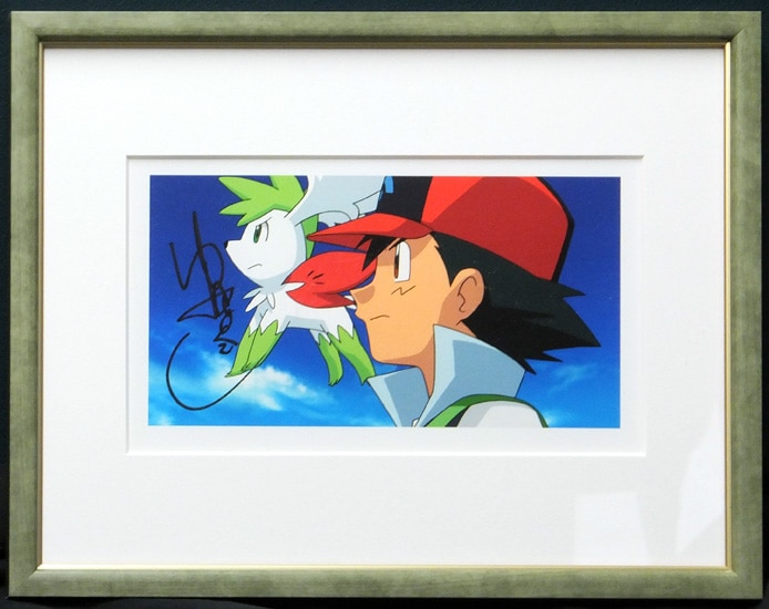 【送料0円】 湯山邦彦 直筆サイン入りカラー複製イラスト「ポケットモンスター」 ポスター