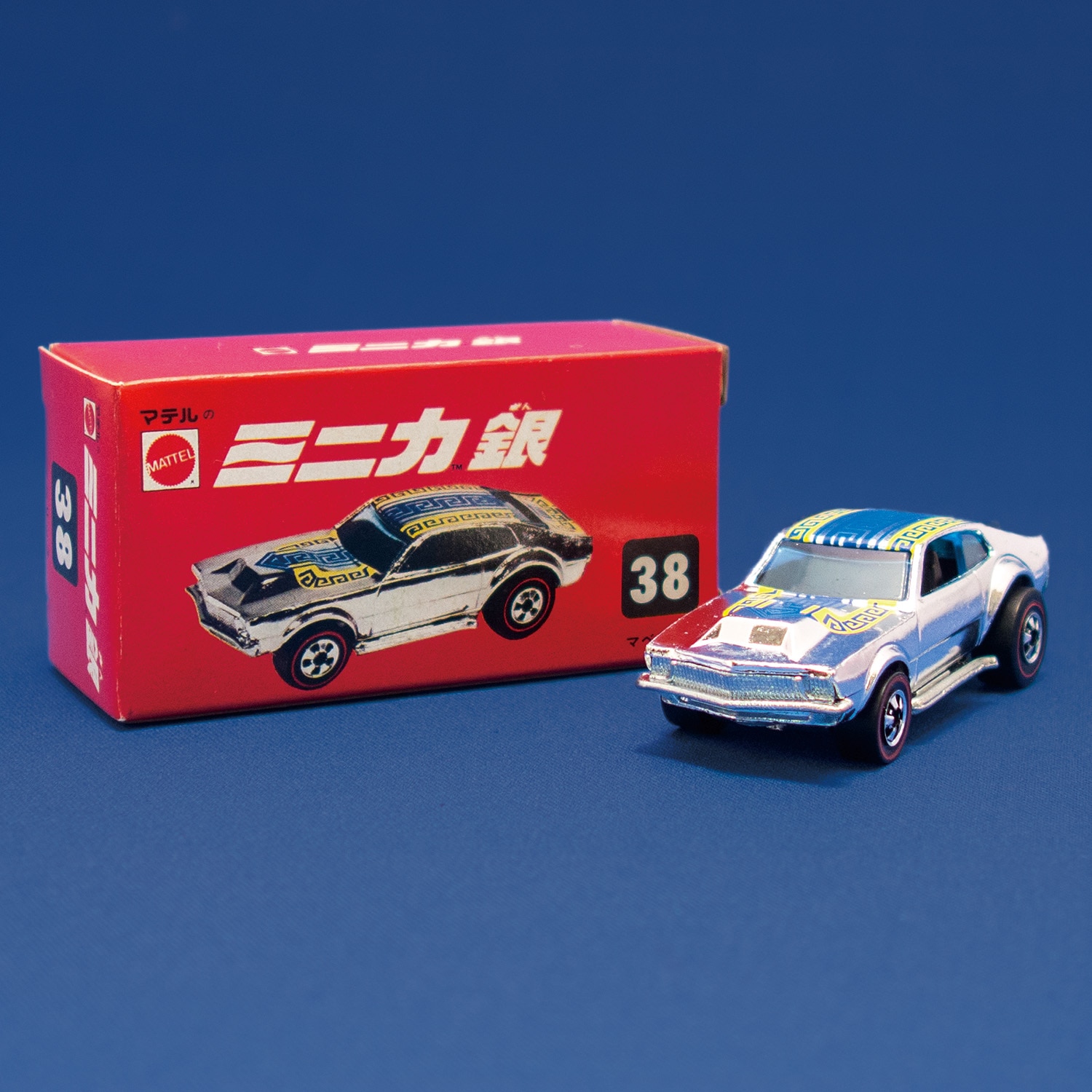 昭和レトロ 当時物 マテル ミニカ 赤箱38 マベリック 香港製 ホット