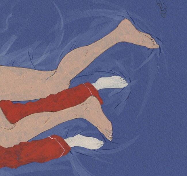 町田ひらく直筆カラーイラスト