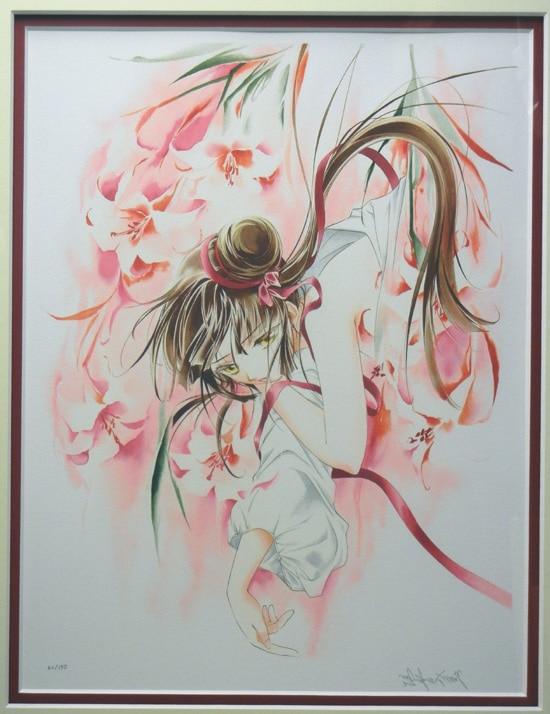 垣野内成美 リトグラフ 遙風 吸血姫美夕 直筆サイン 限定150枚 吸血姫美夕生誕35周年さらに艶やかに流れ舞う水彩の筆～ 垣野内成美