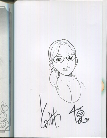 とみさわ千夏 直筆イラストサイン本「欲望のサイン」