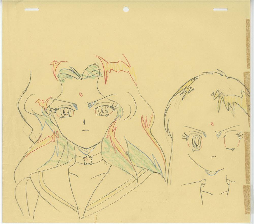 セーラームーン　原画　修正原画　レイアウトコピー　セル画 セーラームーン 原画 修正原画 レイアウトコピー セル画 美少女