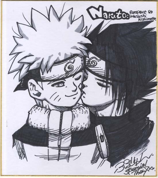 古澤純也 直筆色紙 「ナルト」