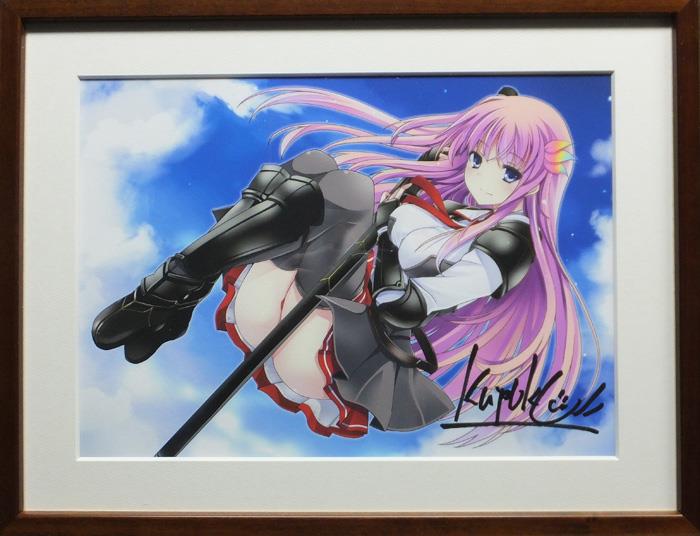 ☆値下げ☆★直筆サイン入り★ 非売品 GEAR戦士電童 下敷き イラスト 直筆サイン入りカラー複製イラスト 武藤此史 スカイ・ワールド PG-9909