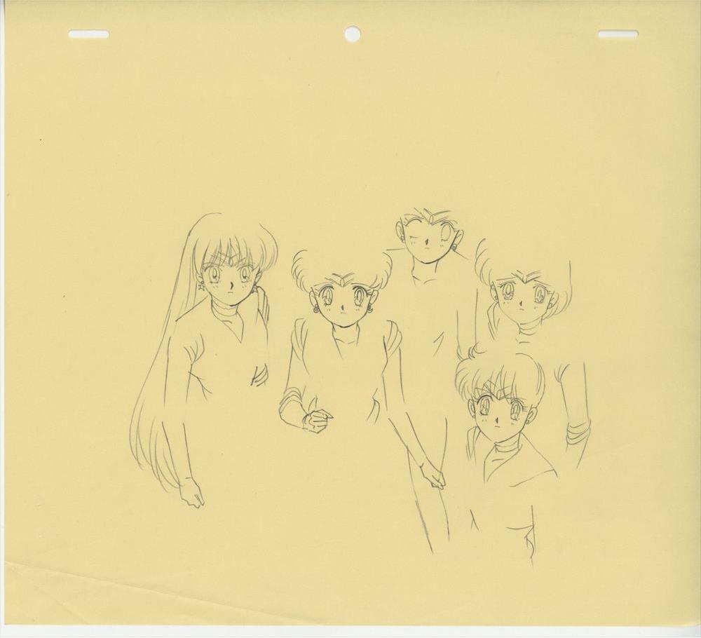 セーラームーン　原画　修正原画　レイアウトコピー　セル画 2115] 劇場用 美少女戦士セーラームーンS 原画・レイアウト