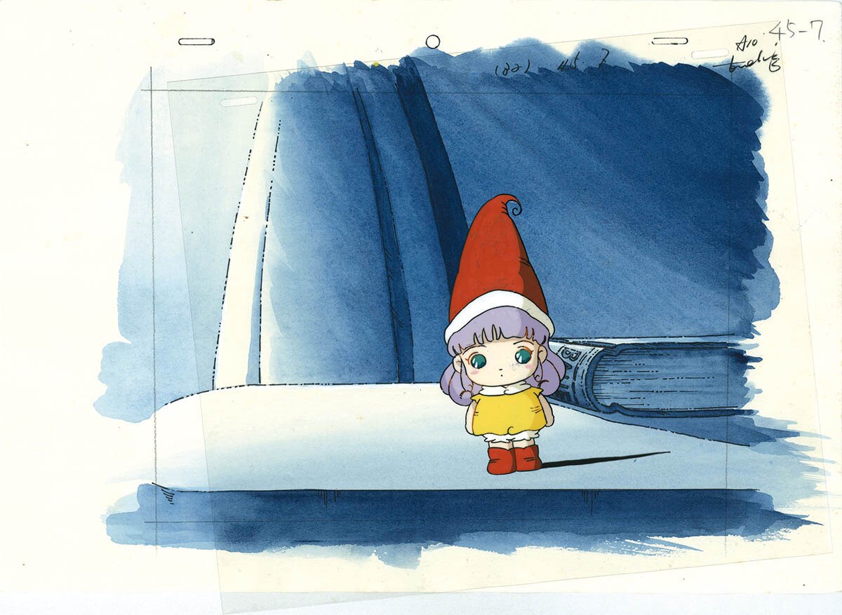 とんがり帽子のメモルのセル画その32