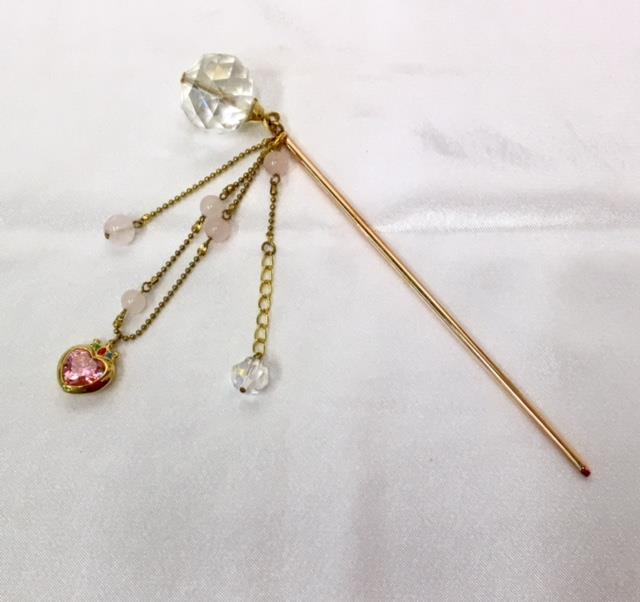 かんざし屋wargo 美少女戦士セーラームーン Crystal ピンク シュガー ハート アタック簪 開封 使用 本体のみ かんざし屋wargo 美少女戦士セーラームーン Crystal ピンク シュガー ハート アタック簪 開封 使用 本体のみ
