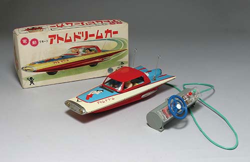 バンダイ アトム ドリームカー 電動リモート 鉄腕アトム ブリキ おもちゃ 1011] アトム ドリームカー