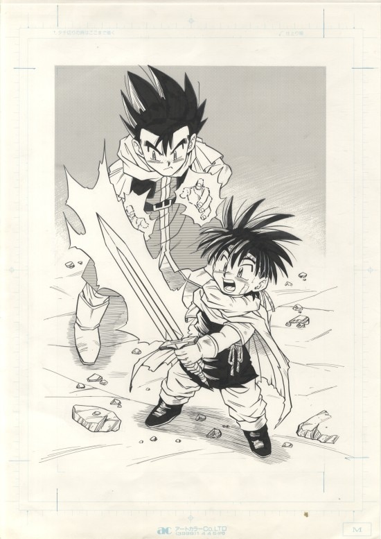 ドラゴンボールゴジタFINE ART PRINT FROM PARIS パリ-