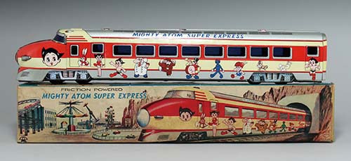 木製玩具　新幹線　0系　超特急　アトム 浅草玩具 アトム超特急(MIGHTY ATOM SUPER EXPRESS)