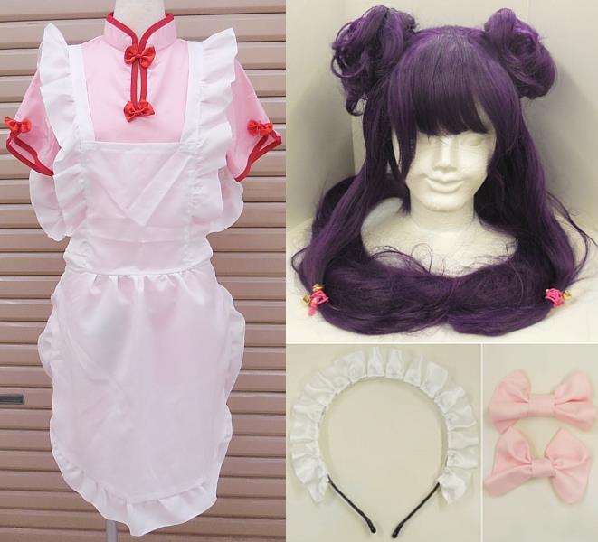 Amazon.co.jp: [OSMARI] らんま1/2 シャンプー Shampoo コスプレ衣装 ウィッグ付きお盆 舞台服 ハロウィン クリスマス  仮装 プレゼント 祭り 変装 コスプレ祭、学園祭、演劇衣装 (女L) : ホビー