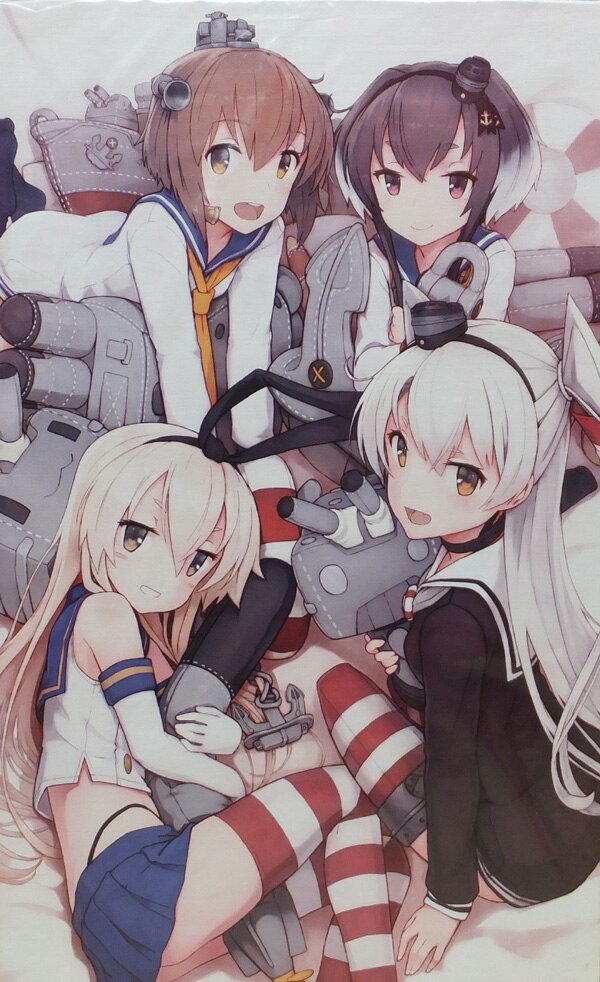 Pg 4857 艦隊これくしょん 艦これ 風の駆逐艦娘 カラー複製キャンバスパネル しずまよしのり
